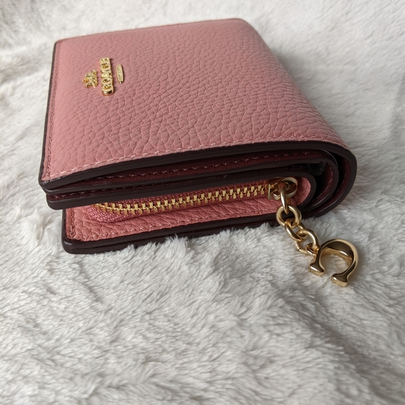 NWT COACH Pebble Leather Small Wallet - Picture 4 of 5